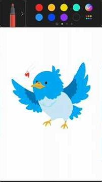 How to draw the blue bird #birds #bluebird #drawing #trending #art #easydrawing