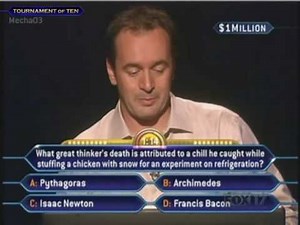 Tony Westmoreland's Million Dollar Question - Who Wants to be a Millionaire [Old Format]