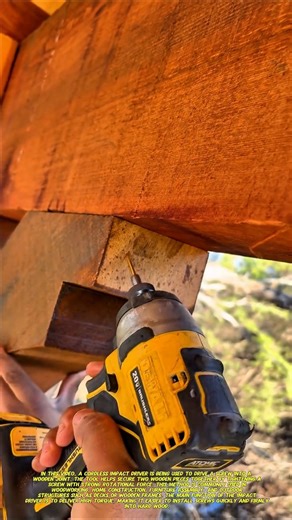 Cordless Impact Driver | Fast Wood Joint Screw Installation.