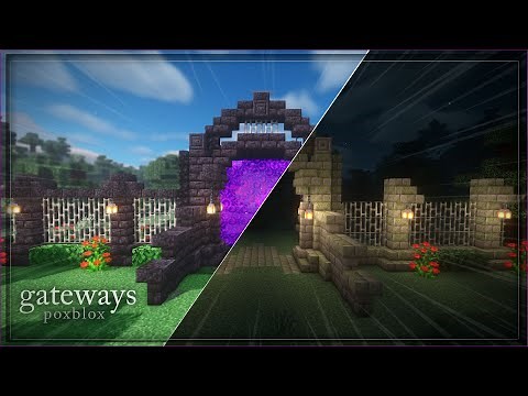 Cemetery Entrance and Fence Tutorial | How to Make a Graveyard Wall in Minecraft