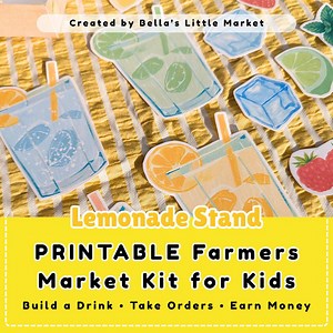 Lemonade Stand Pretend Play Kit | Printable Market Activity (instant Download) - Etsy