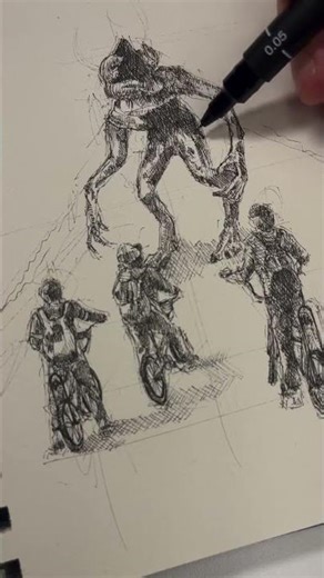 STRANGER THINGS drawing! #shorts