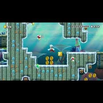 Aqua Gallore! by Rostum #shorts 🍄Super Mario Maker 1 ✹Wii U✹ No Commentary #dqk