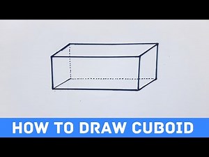 How to draw a Cuboid | Rectangular Prism drawing easy | #drawing #sketch #art #cuboid #cube #video