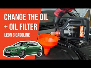 Change the oil and the oil filter Leon mk3 1.5 TSI 🛢