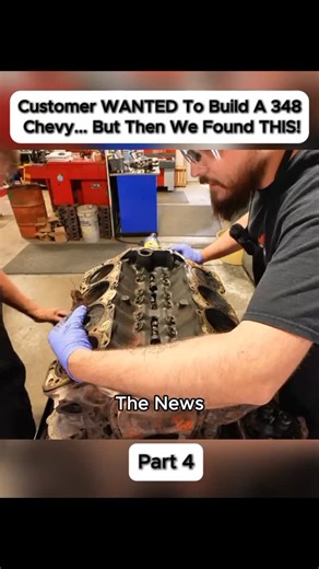 Jims's Automotive Machine on Instagram: "Customer WANTED To Build A 348 Chevy... But Then We Found THIS!#mechanics #error404 #error #autorepa"