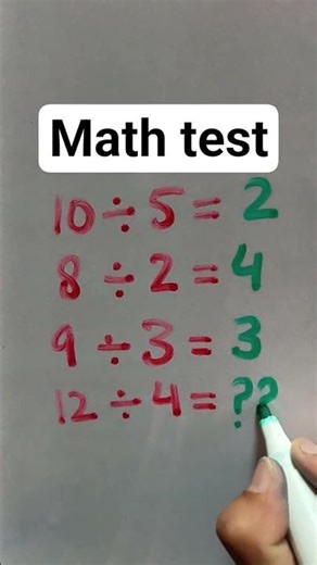 math logical test for genius💪.#mathpuzzle #mathsbraintestsolution#mathpuzzle #testandlearn#education