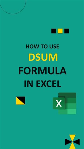 Datawithlogic on Instagram: "Excel Tip 🚀 (400/1k) Learn how to use DSUM to sum data with criteria!#exceltips #exceltricks #excelhacks #excel #exceltutorial #excelcourse #corporate"