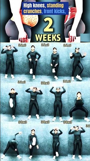 2 Weeks to a Flatter Stomach Challenge 🔥 #beforeandafter #fitnesshack #abs