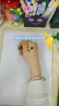 Making a Sketch ✏️✨ | Simple Drawing Art #craft #diy #viral