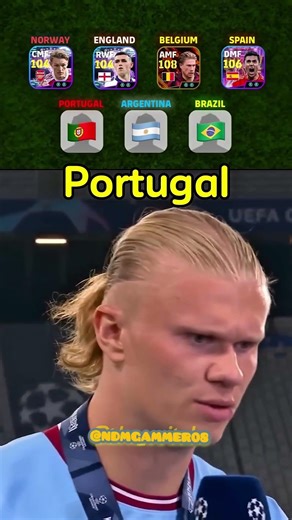 Erling Haaland picked his favourite players from national teams 😱🔥 #efootball