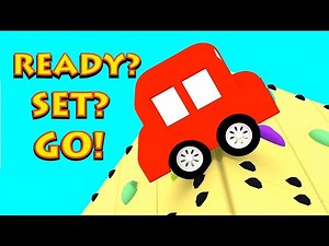 READY, SET, GO! - Cartoon Cars Obstacle Course - Cartoons for Kids!