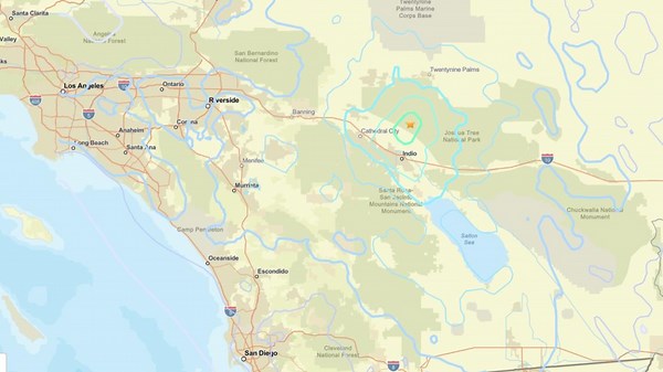 Did you feel it? Earthquake recorded off Indio Hills in Riverside County