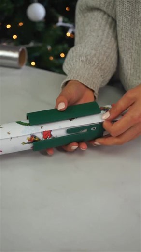 9.5K views · 68 reactions | The Little ELF Gift Wrap Cutter keeps even the Grinch wrapping happy ❤️ Gift wrapping, Wrapping Hack, Invention, Satisfying | Little ELF | Facebook