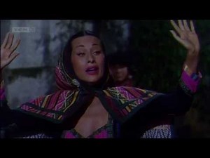 Yma Sumac's performance in "Secret of the Incas" (1954)