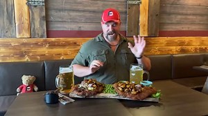 American pro eater Randy Santel is going for overall eating challenge win #1285 and his second Danish food challenge victory in Denmark!! I'm at Dirty Ranch Steakhouse in Herning, Denmark, taking on TWO of their 1kg "Weinerschnitzler" Veal Schnitzel Challenge platters!! This is a newer challenge and it's typically only available on Tuesday evenings. Many have tried, but only six people have finished one of the platters within the 90 minutes time limit. Each platter has 1kg of pan-fried veal schn