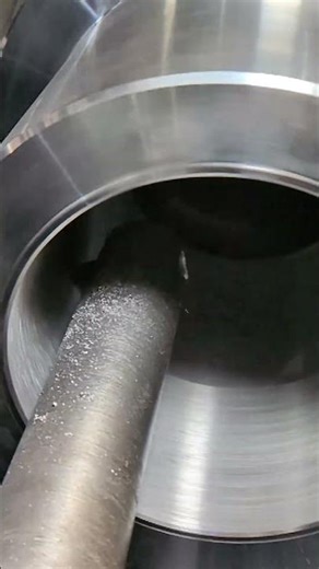 machining bush closeup | slow motion | lathe machine.