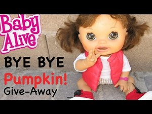 BABY ALIVE Giving Pumpkin Away?!