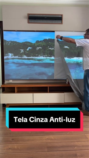 Tela de Projeção Antirreflexo: Qualidade Cinza Anti-luz
