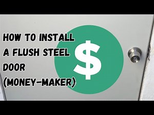 How to install a steel door for your back door or garage door that won't rot or fall apart