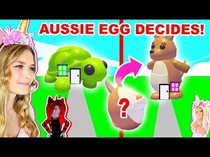 WE LET AUSSIE EGGS DECIDE WHAT WE BUILT IN ADOPT ME! (ROBLOX)