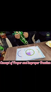Today’s Math Concept: Proper & Improper Fractions! 🧮 Students learned how to identify and compare proper and improper fractions through fun hands-on activities. #MathActivity #LearningIsFun #Fractions #ClassLearning | داراللطیف ایجوکیشن سسٹم