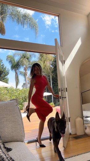 Azar Key on Instagram: "@fashionnova | Feeling inspired by Tiger Woods and his iconic Sunday Red. Good luck to those who are playing today⛳️❤️ Maverick and the boys are my 24/7 security guards 🐕🐕🐕 Wearing: @fashionnova - Logan Knit Maxi Dress - Red Size: XS #fashionnova#fashion#outfitinspo#ootd#ootdfashion#dogmom#dogmomlife#golflegend#tigerwoods"