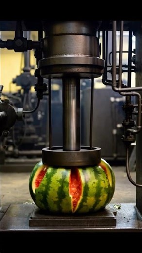 Hydraulic Press Mission: Giant Watermelon Explosion