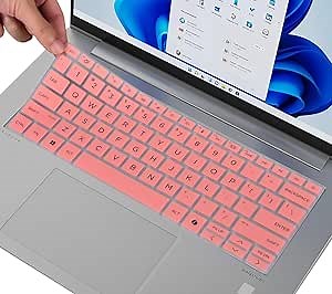 Keyboard Cover for 2024 HP ProBook 440 G11 14, HP ProBook 445 G11 14 inch Laptop Keyboard Skin Protector, HP Probook 14 Laptop Accessories, Pink