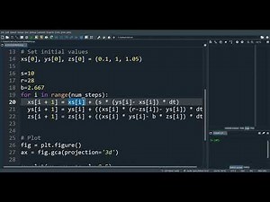 Chaos in Non-linear systems Part 2|| Lorenz system || Lorenz attractor || Euler's method