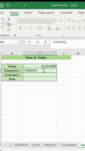 Excel NOW & TODAY Functions ⏰ | Auto Date & Time in Seconds