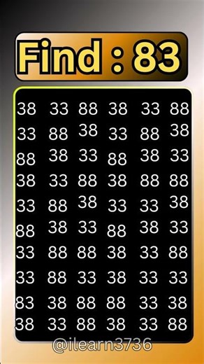 Are you genius? Try this focus test #8 #find #spot