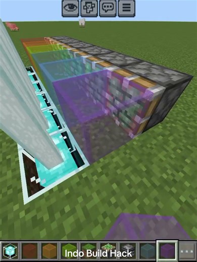 Minecraft Rainbow Beacon💀🌈 #honda125