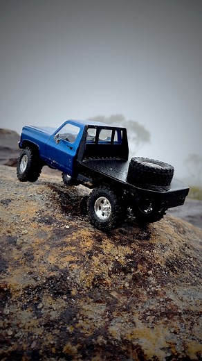 3.5K views · 84 reactions | Crawling in the rain with the Fair RC Blue K10 Mod #fms #fcx18 #rccrawler #scalemodels | RC Jono | Facebook
