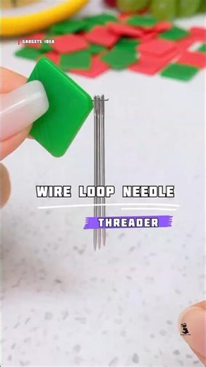 Thread Your Needle in Seconds ⏳ with Wire Loop Threader 🪡✨