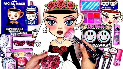 💄纸艺DIY👰🏽‍♀️意大利脑洞：Espressona Signora新娘护肤美妆盲盒开箱