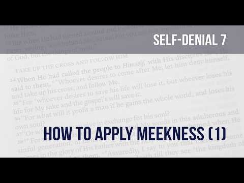 Learning To Deny Self (7): How To Apply Meekness (1)