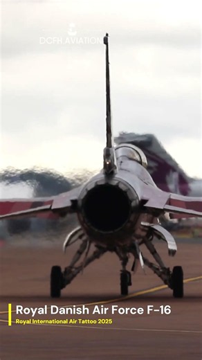 Listen to the fweep! The Royal Danish Air Force has since retired its fleet of F16s.
