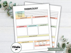 Pharmacology Template, Pharmacology Gift, Student Flash Cards, Nurse in the Making, Nursing Pocket Guide, Dosage Sheets, Editable Med Note - Etsy