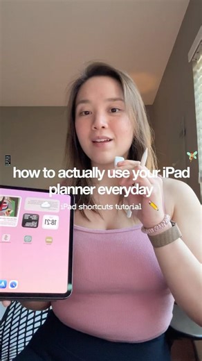 how to stick to your iPad planner 🌀📲✏️ iPad shortcuts tutorial