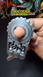 2.8M views · 49K reactions | 3D-Printed Fidget Click Flick Swoosh. File: Makerworld ️Printer: @bambulab_official P1S AMS Filament: @bambulab_official PLA Silver. #asmr #3dprint #3dprinting #3dprinted #bambuseful #videooftheday #fidget #click #flick #swoosh #toy | Printsculptors | Facebook