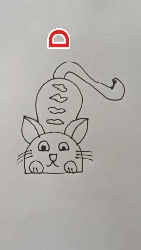 1.8K views | How to draw cat drawing video tutorial #facebook #reels #viral | Drawing Bangla | Facebook