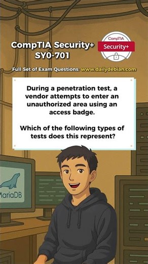 CompTIA Security+ (SY0-701) Exam-Style Practice Question 2026