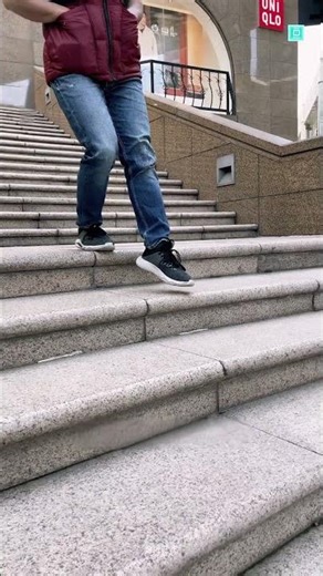 He Tried to Slide Down the Stairs… Everyone Was Shocked! 😨