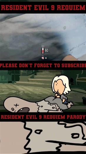 Resident Evil 9 🆚 Resident Evil 9 Parody 🤣 #gaming #funny #horror #leon #grace #shortsfeed #shorts