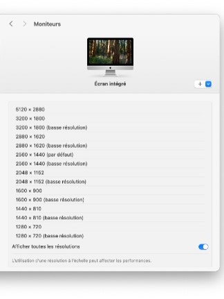 Modifier facilement la résolution d'écran sur Mac