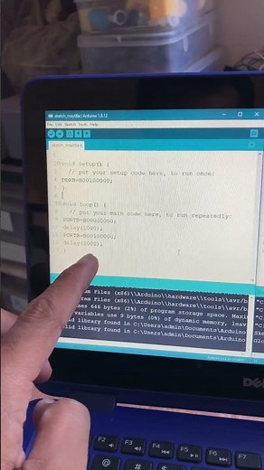 Arduino Uno port level programming #arduino #programming