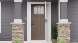 Andersen 4000 Series 36 in. x 80 in. Sandtone Right-Hand Full View Interchangeable Aluminum Storm Door HD4FER36SA