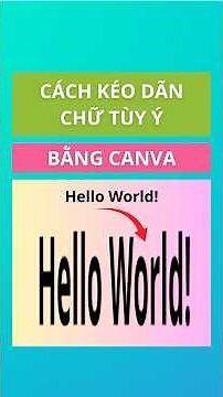 How to Stretch Text Any Way You Want in Canva #canvadesign #canva #beautiful #canvahacks