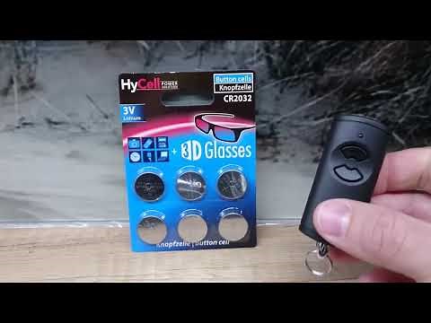 Batteriewechsel Hörmann Handsender HSE2 HSE 2 battery change fob Batterie wechseln